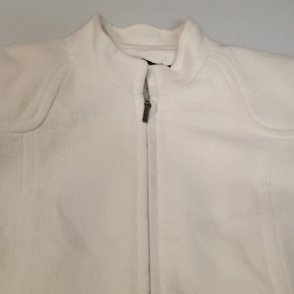 Vintage TRIBAL Wool Cashmere Blend Ivory/Cream‎ Zip Jacket Size 8 Lined Bulgaria - Picture 6 of 12